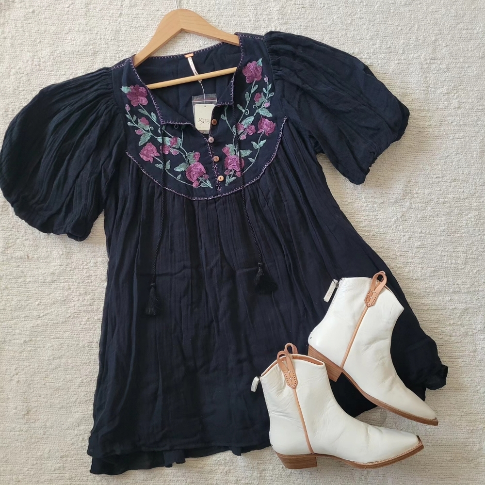 Free People Embroidered Dress